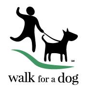 Walk for a Dog WoofTrax Logo
