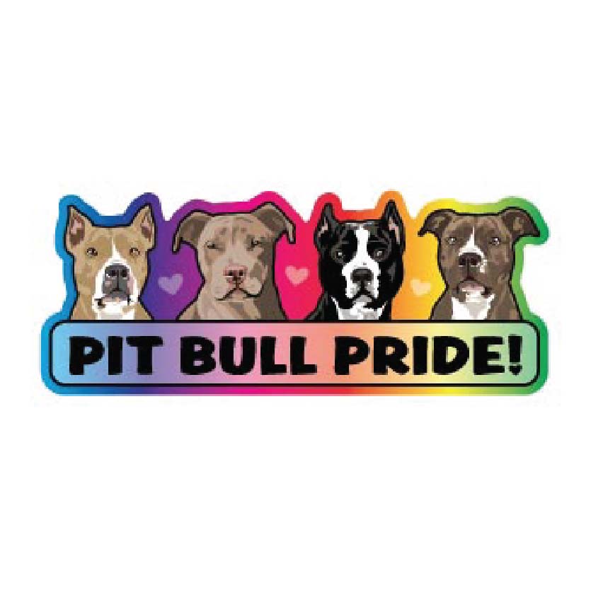 Free Shipping ASAP Pitbull Dog Pit Bull Pride Flexible Car Magnet